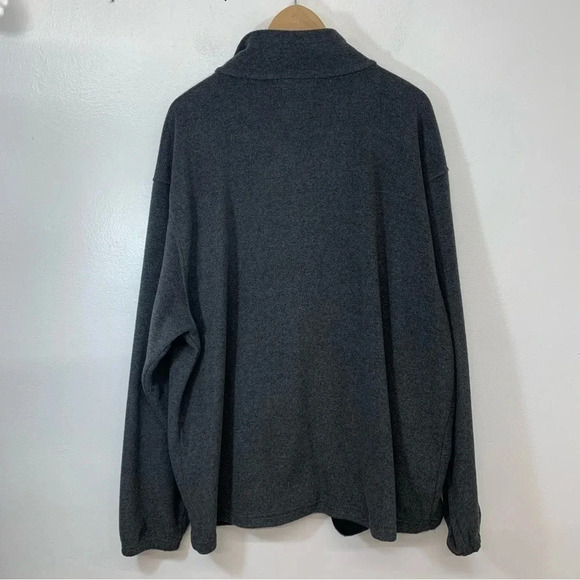 Polo Ralph Lauren Fleece Sweatshirt Jacket Men 2XL Full Zip Gray Pockets Pony - Picture 3 of 10